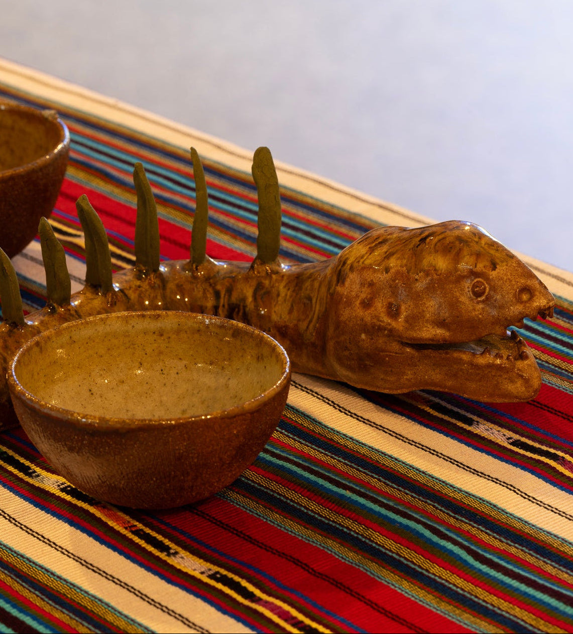 Handmade ceramic Eel and Coconut Cups