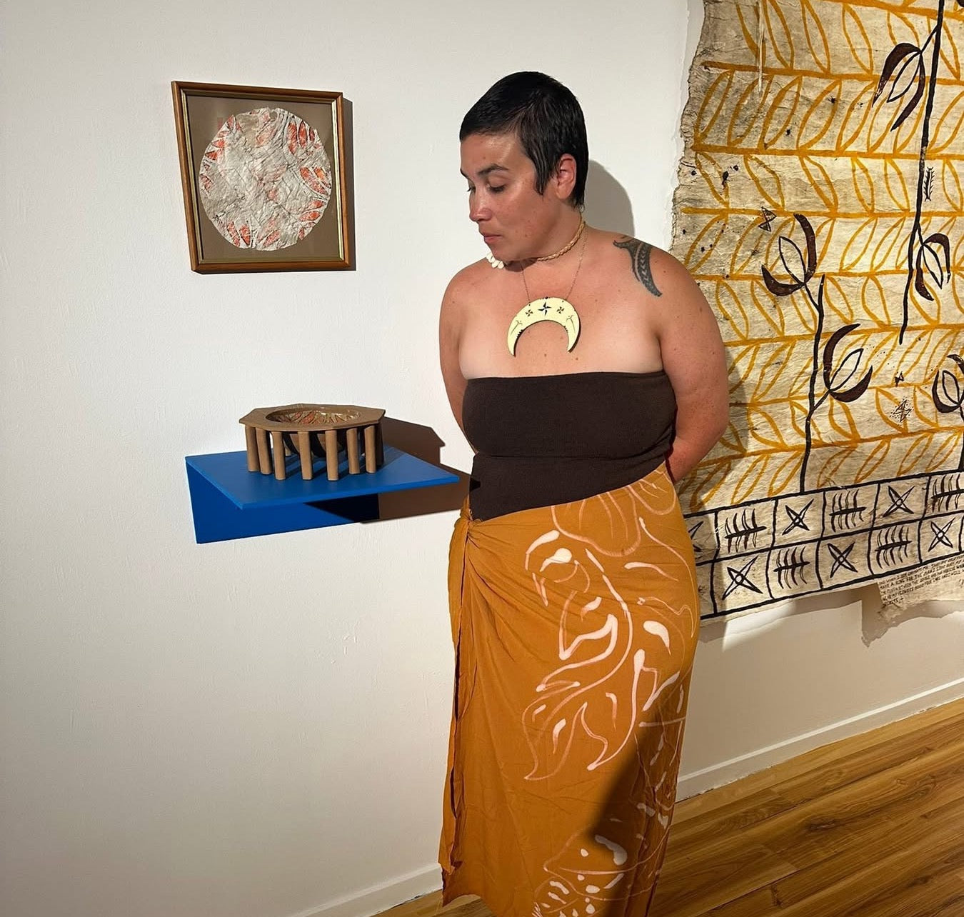Work shown with the Tapa Moana Nui collective